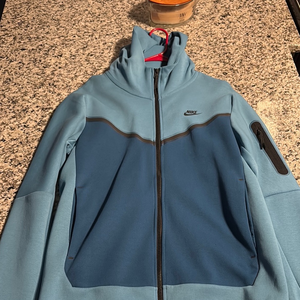 Nike Blue Tech Full-Zip Hoodie